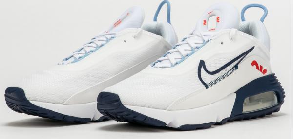 Nike Air Max 2090 white / midnight navy - chile red
