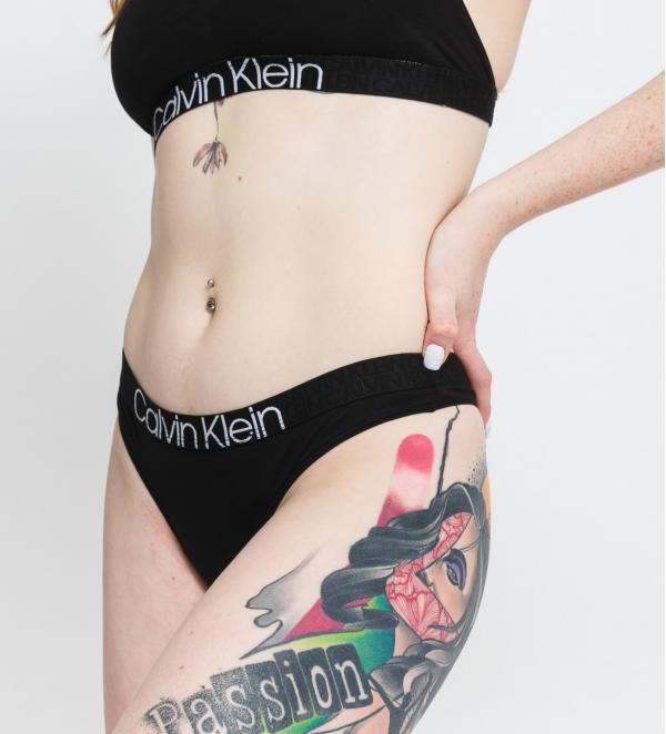 Calvin Klein Thong černé