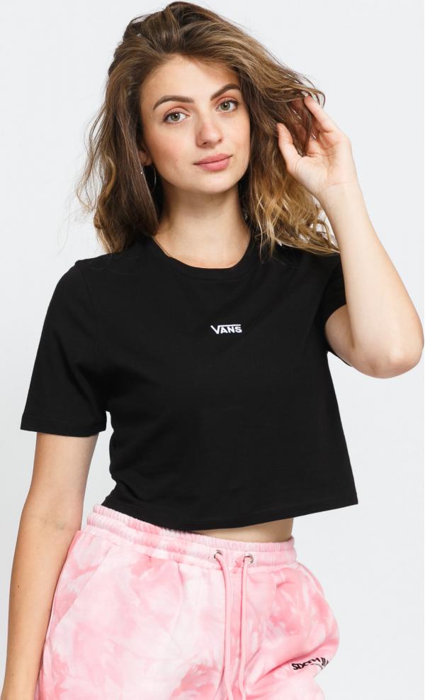Vans W Flying V Crop Crew Tee černé