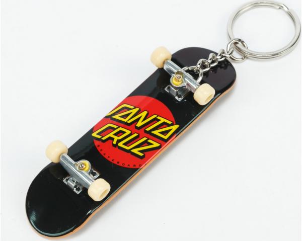Santa Cruz Classic Dot Keychain černá