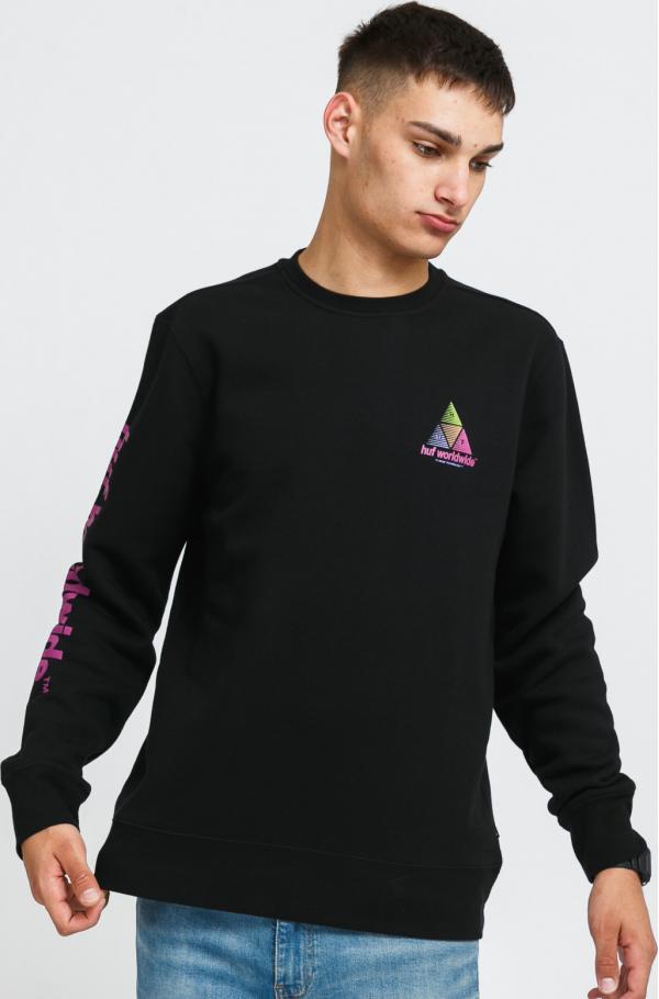 HUF Prism Crewneck černá