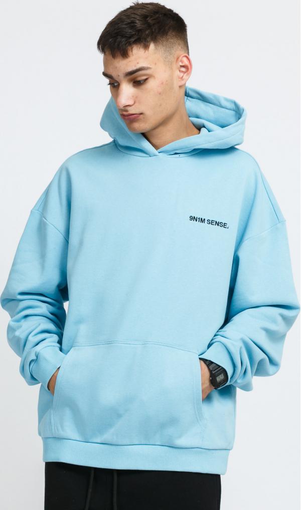 9N1M SENSE. ogo Hoodie modrá