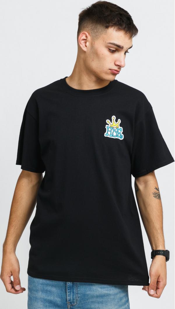 HUF Huf Crown ogo T-Shirt černé