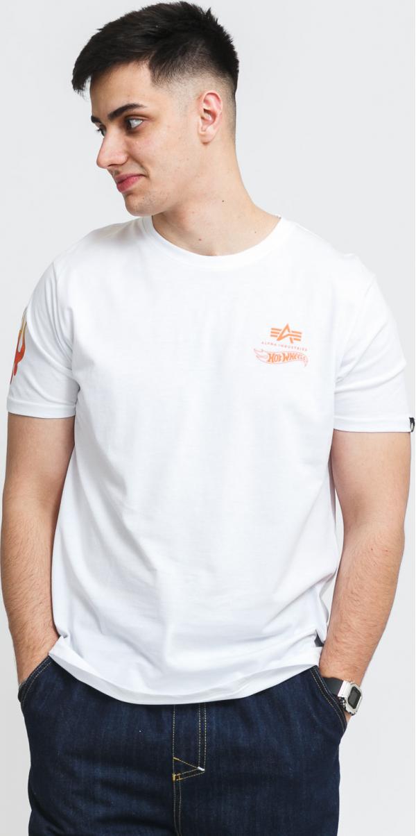Alpha Industries Flame Tee bílé