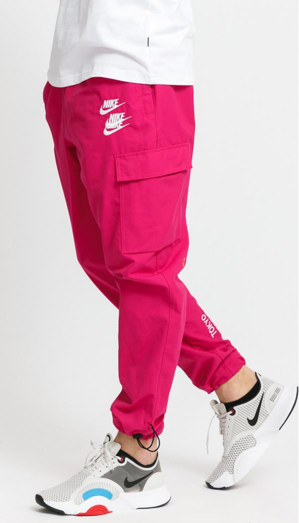 Nike M NSW Woven Cargo Pant Wtour tmavě růžové