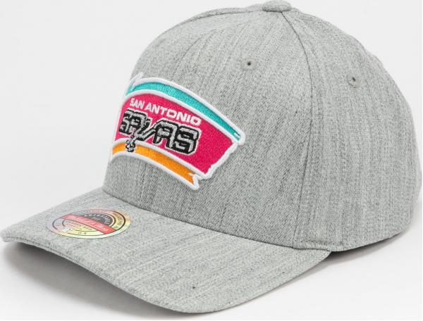 Mitchell & Ness Team Heather Redline Snapback San Antonio Spurs melange šedá