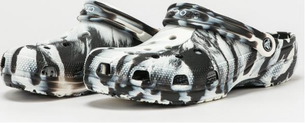 Crocs Classic Marbled Clog white / black