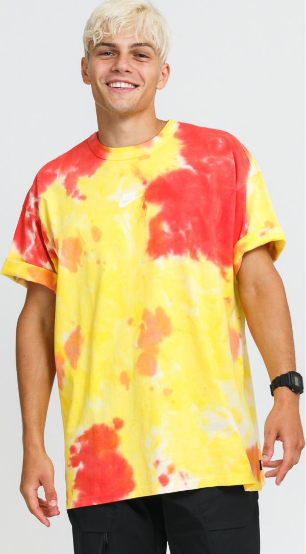 Nike  NSW Tee Pre Essential SSNL žluté / tmavě růžové