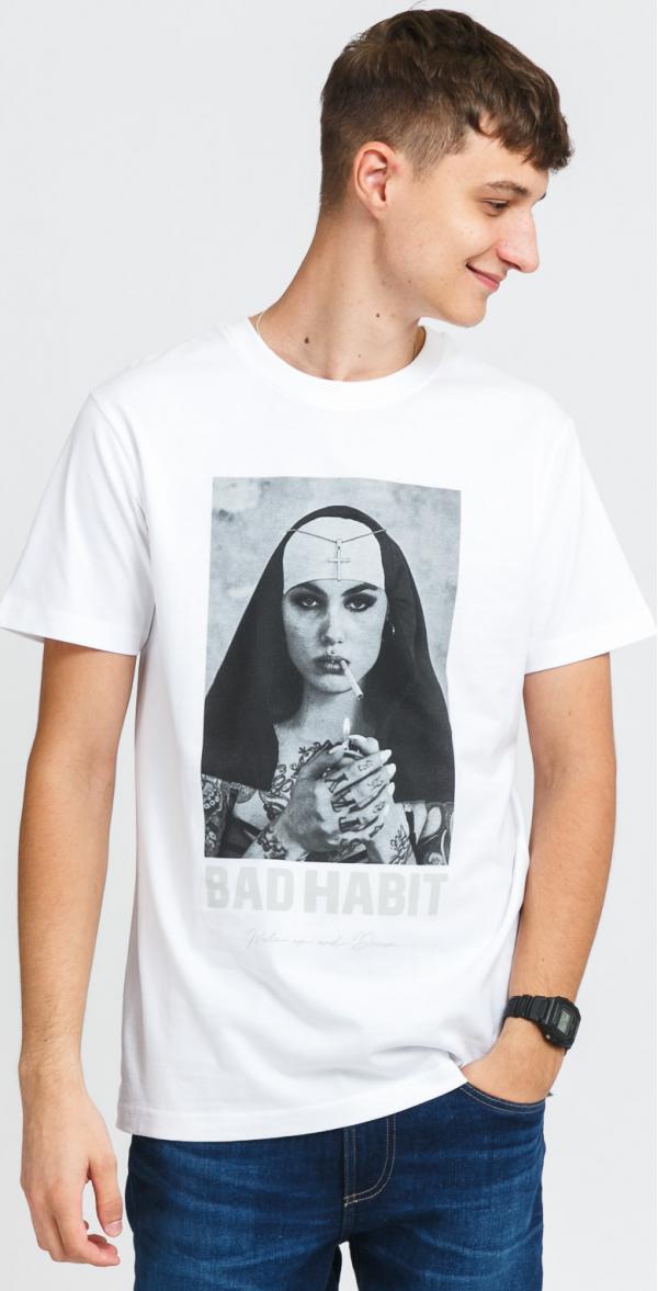 Urban Classics Bad Habit Tee bílé