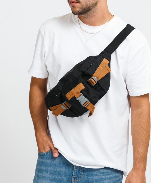 Urban Classics Hiking Recycled Ripstop Shoulder Bag černá