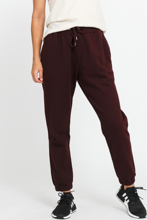 Colorful Standard Classic Organic weatpants tmavě vínové