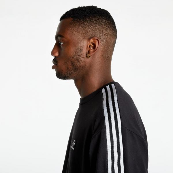 adidas Adicolor Classics Satin Tape Tee Black