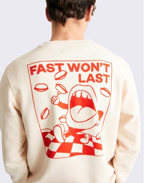 Thinking MU Fast Sweatshirt BONE M