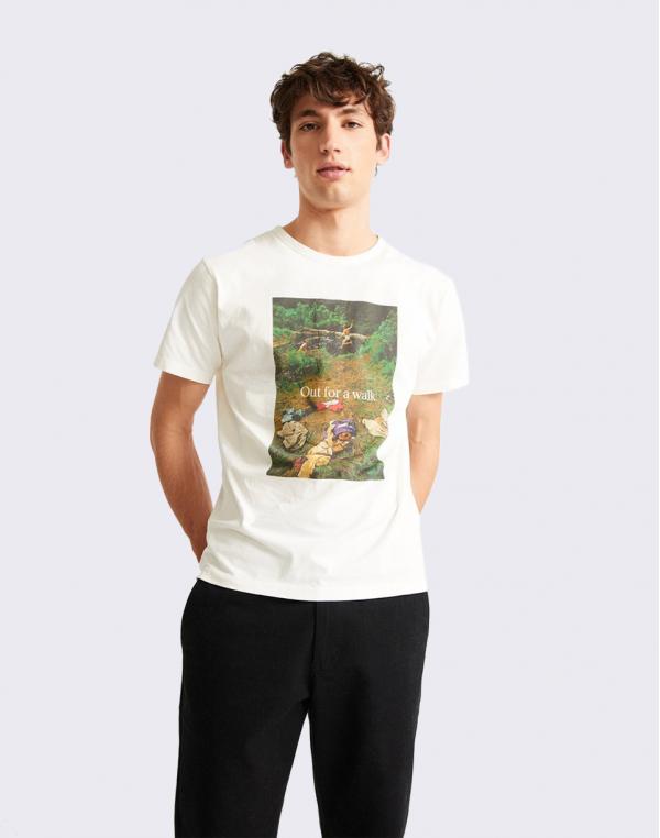 Thinking MU Out For A Walk T-Shirt SNOW WHITE S