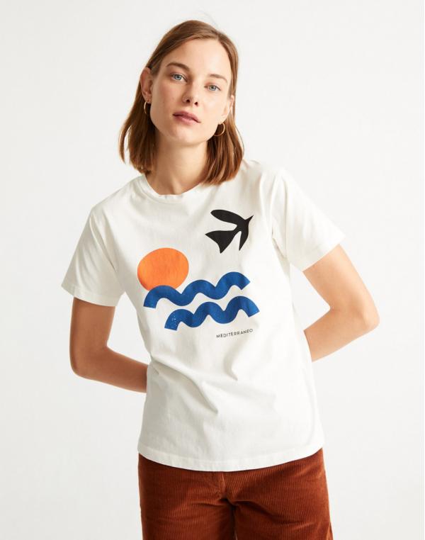 Thinking MU White Med T-Shirt SNOW WHITE XS
