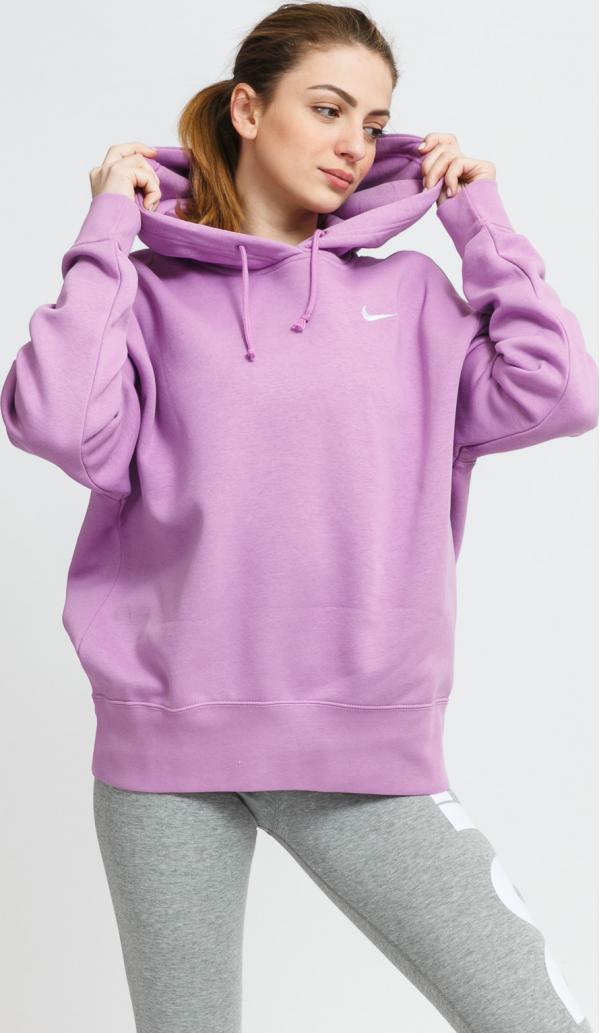 Nike W NW Hoodie Fleece Trend fialová