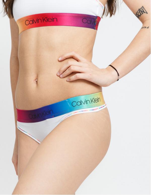 Calvin Klein Pride Thong bílé