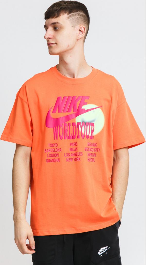 Nike M NSW Tee World Tour oranžové