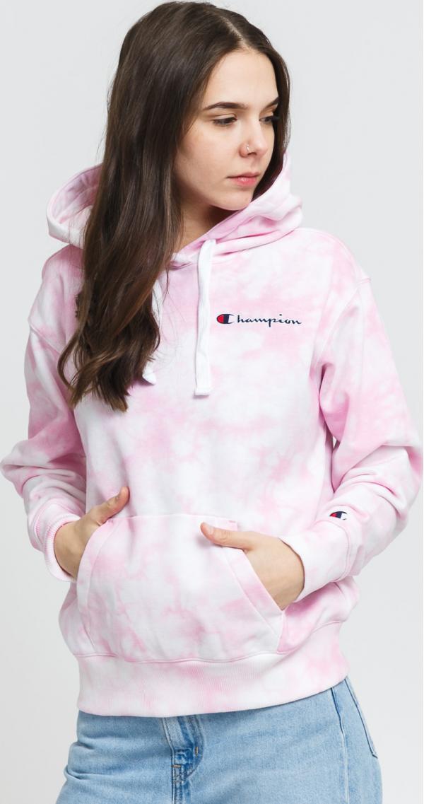 Champion Heavy Cotton treet Culture Hoodie růžová / bílá