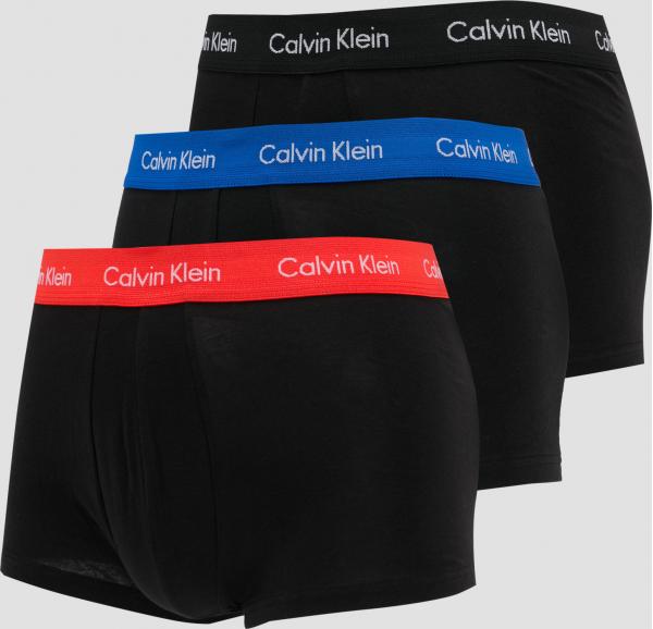 Calvin Klein 3 Pack Low Rise Trunks černé / modré / růžové