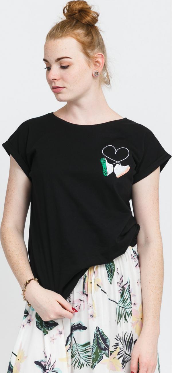 Urban Classics Ladies Kicks Love EB Tee černé