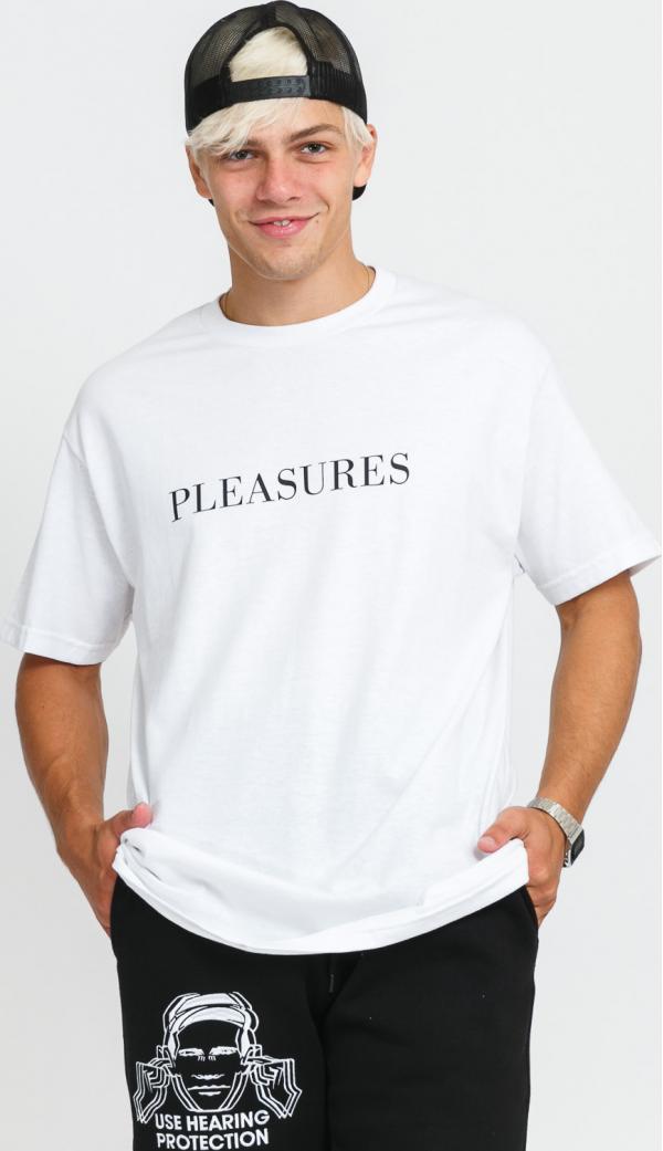 PLEASURES Substance Tee bílé