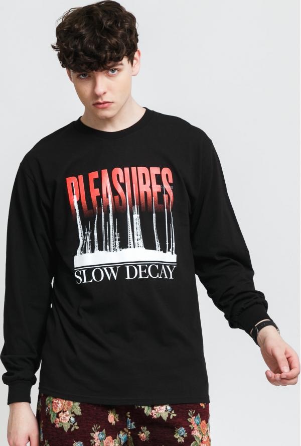 PLEASURES Mirrors Long Sleeve Tee černé