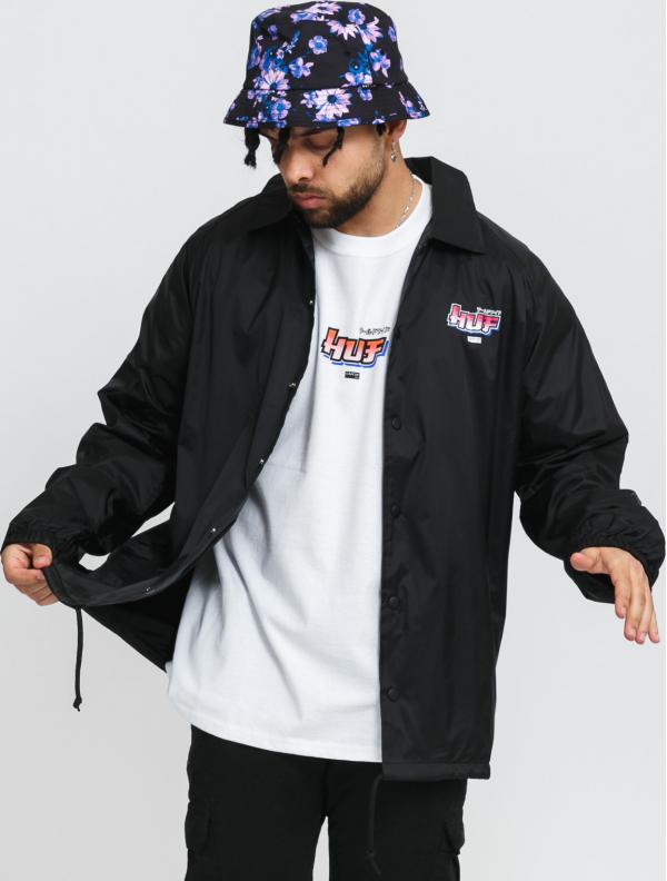 HUF Chun-Li & Cammy Coach Jacket černá