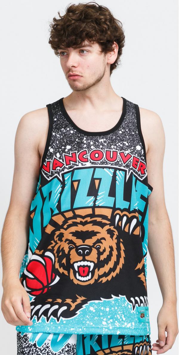 Mitchell & Ness NBA Jumbotron Mesh Tank Grizzlies tyrkysový / černý / hnědý