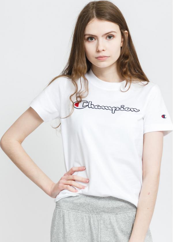 Champion cript ogo Crewneck Tee bílé