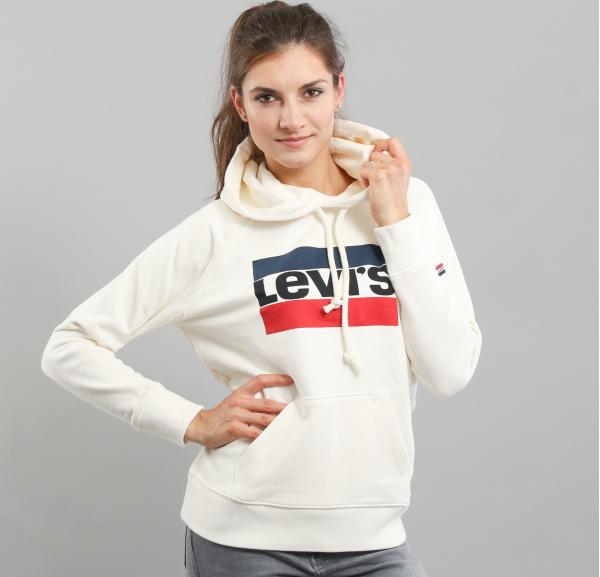 evi's ® Graphic port Hoodie bílá