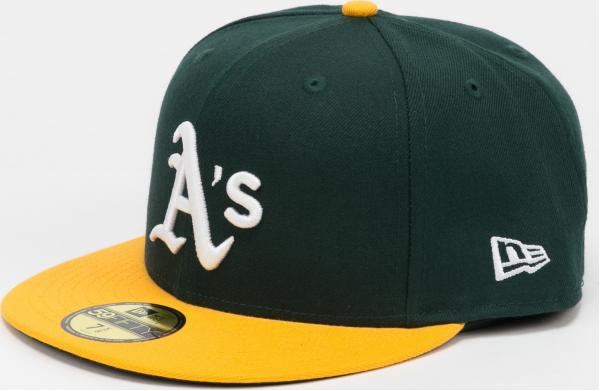 New Era 5950 Acperf Emea Oakland Athletics tmavě zelená