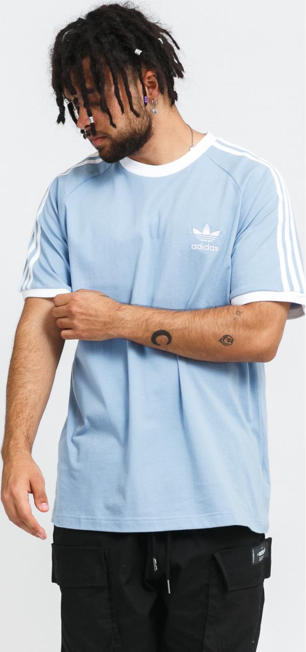 adidas Originals 3-Stripes Tee modré / bílé