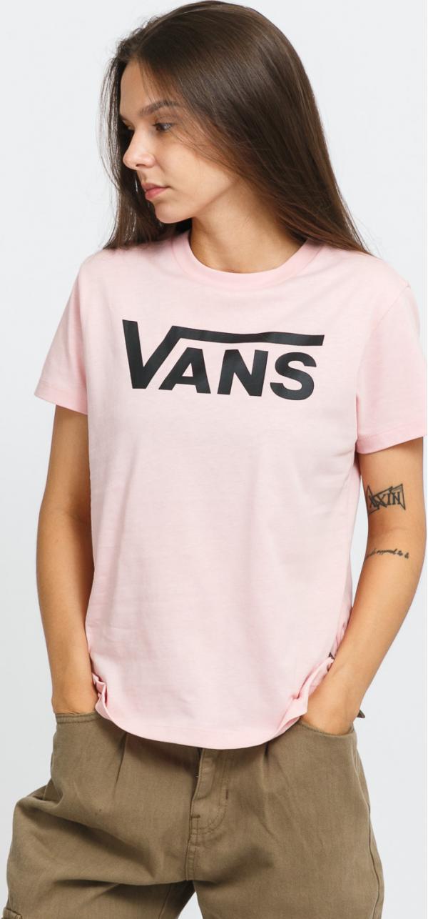 Vans W Flying V Crew Tee růžové
