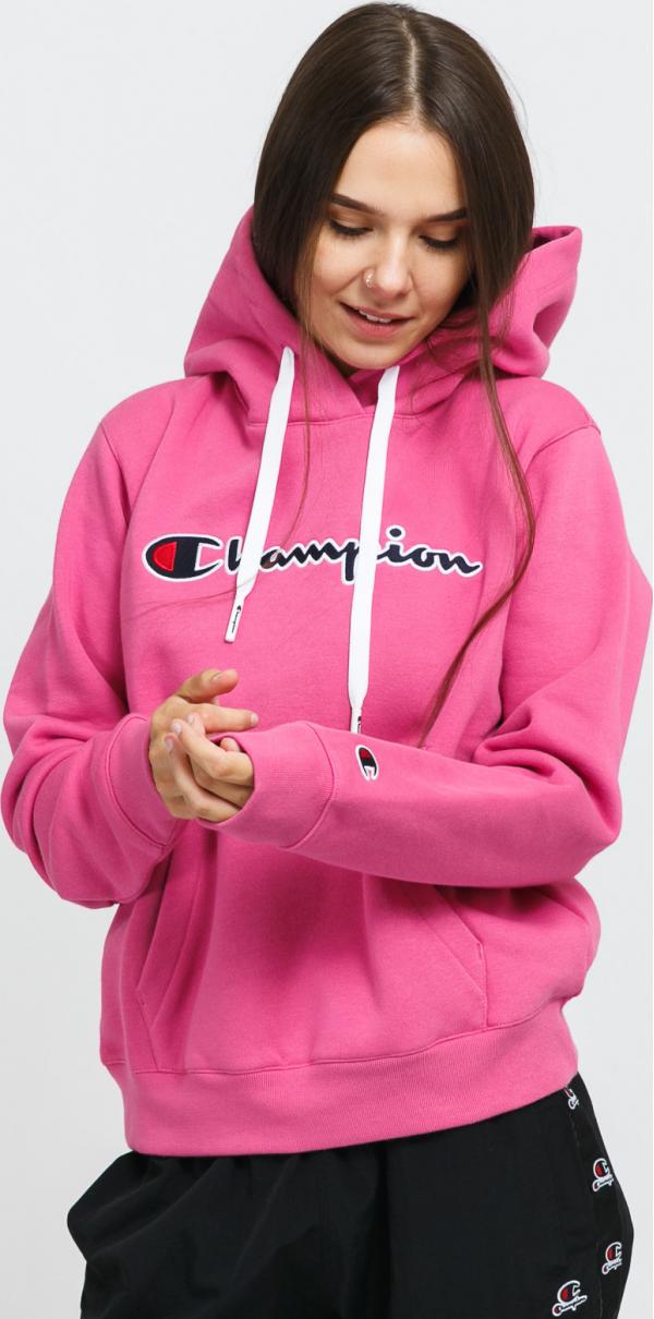 Champion Organic Cotton Hooded weatshirt růžová