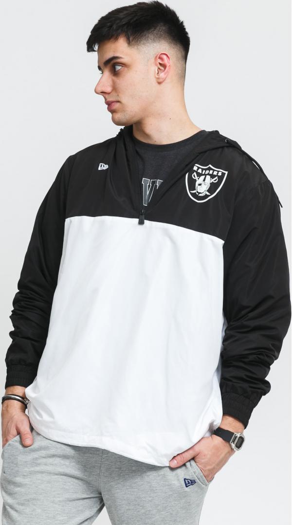 New Era NF Colour Block Windbreaker Raiders černá / bílá