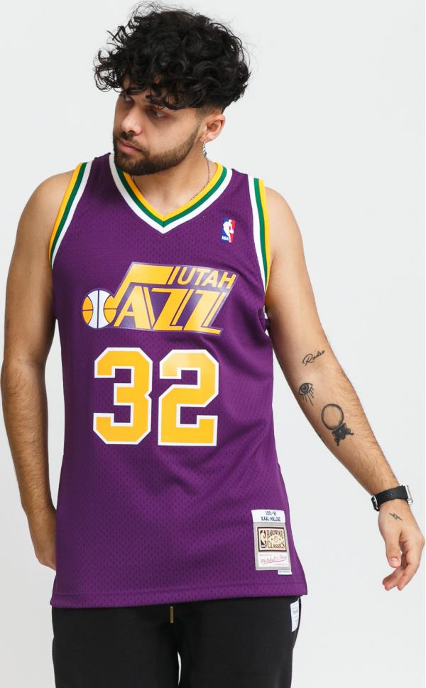 Mitchell & Ness Swingman Jersey Utah Jazz Karl Malone "32 fialový