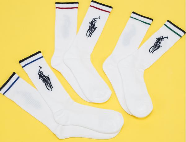 Polo Ralph Lauren 3Pack BPP Socks bílé