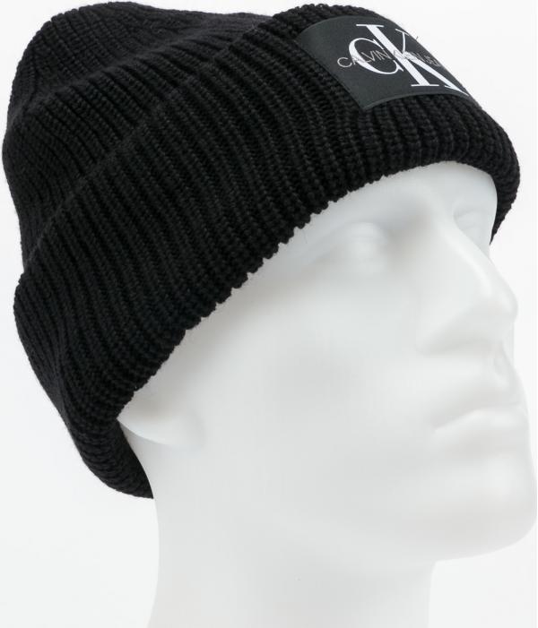 CALVIN KLEIN JEANS Monogram Beanie černý