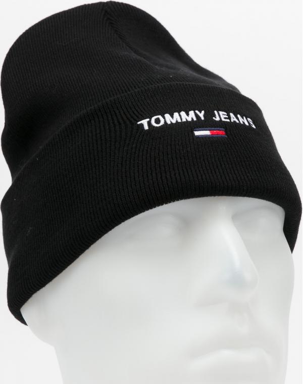 TOMMY JEANS TJM Sport Beanie černý