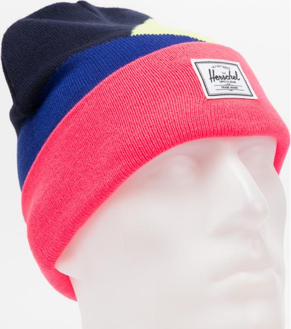 Herschel Supply CO. Elmer neon růžový / žlutozelený / navy