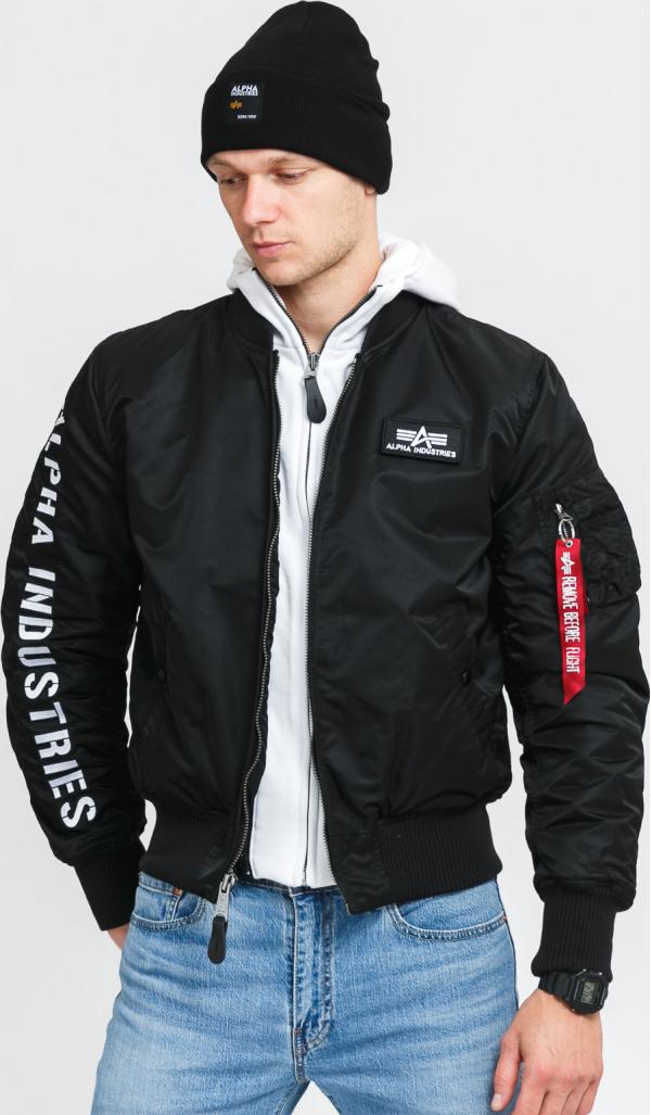 Alpha Industries MA-1 D-Tec SE černá / bílá