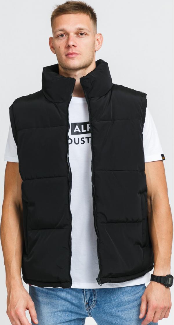 Urban Classics Block Puffer Vest černá