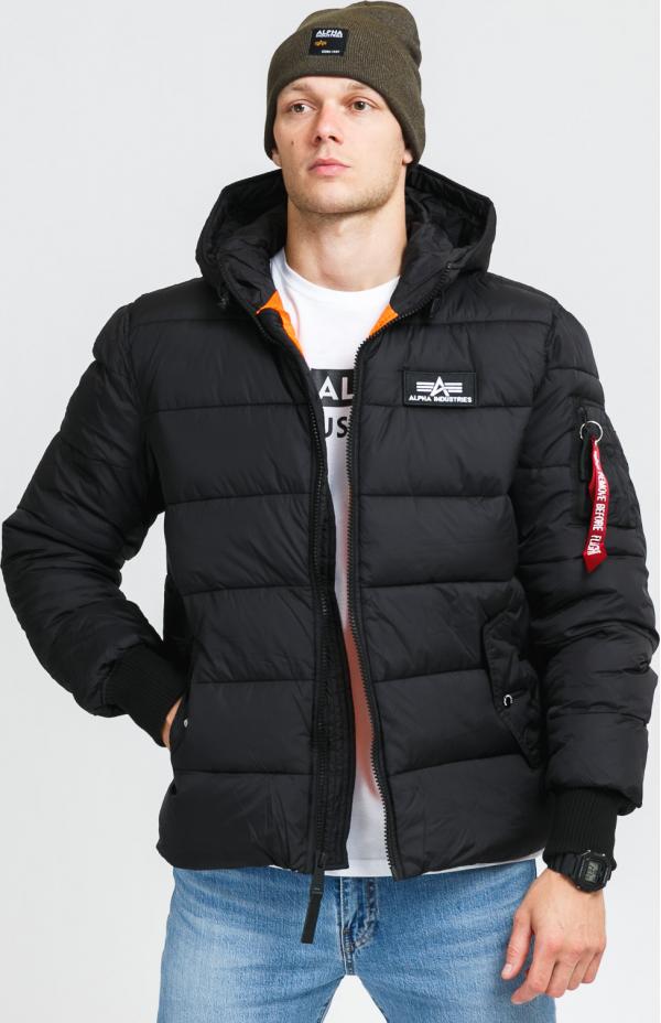 Alpha Industries Hooded Puffer Alpha FD černá