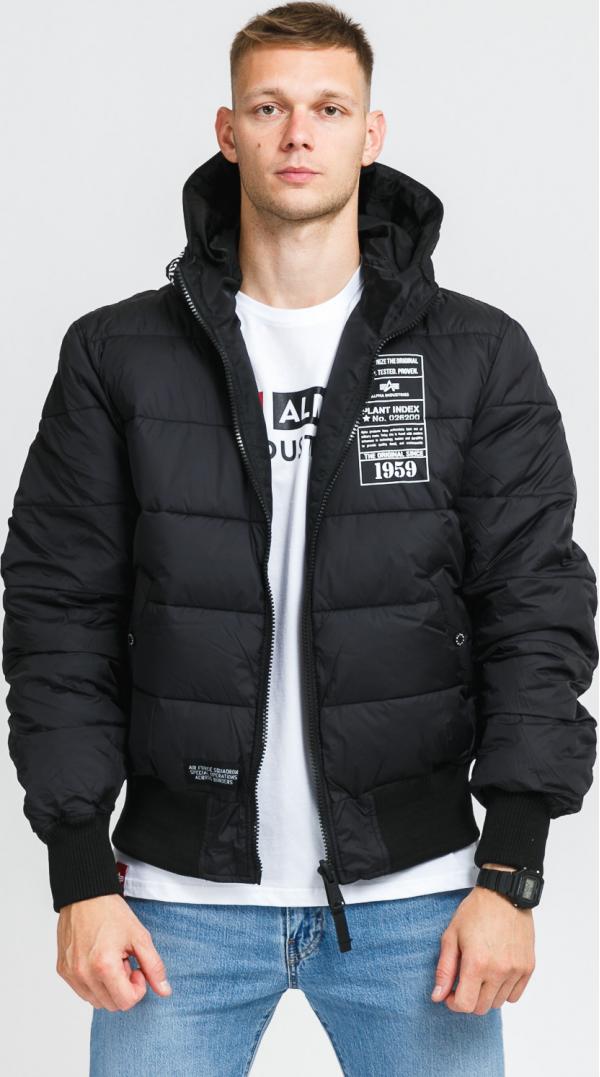Alpha Industries Hooded Puffer FD Reversible černá