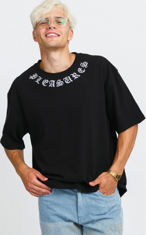 PLEASURES Memento Heavyweight Tee černé