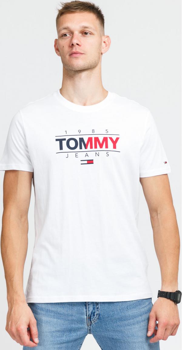 TOMMY JEANS M Essential Graphic Tee bílé