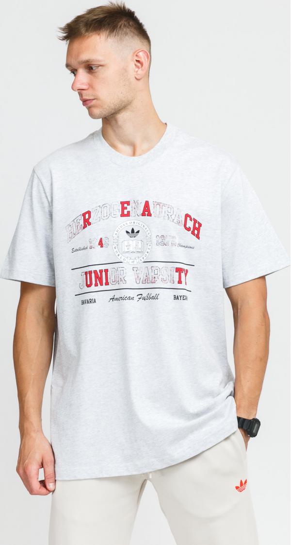 adidas Originals College Tee melange světle šedé