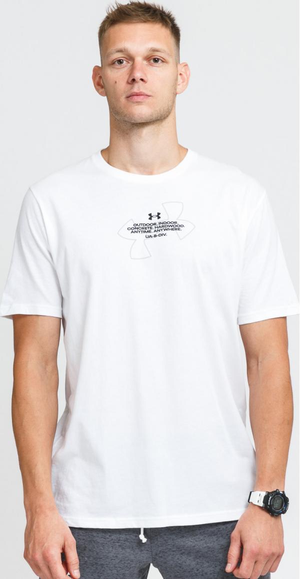 Under Armour Basketball Photo SS Tee bílé / černé