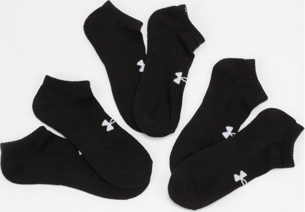 Under Armour 3Pack Core No Show Socks černé